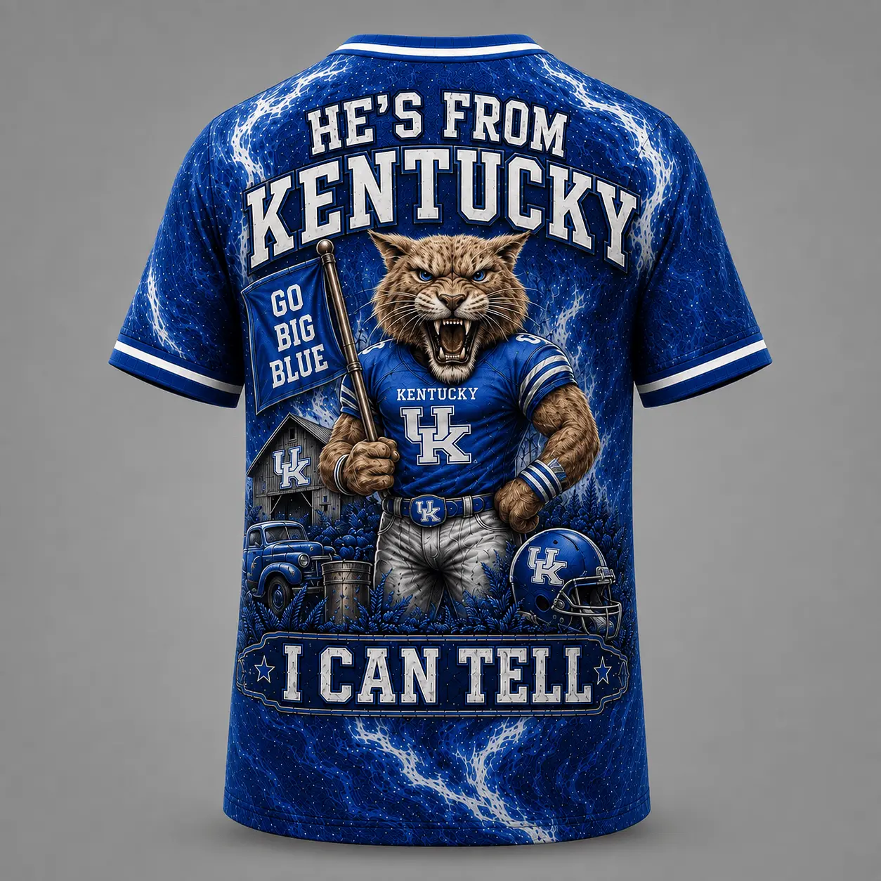 Kentucky Wildcats | Premium NCAA Game Day Heritage Fan V-Neck NY - Image 3