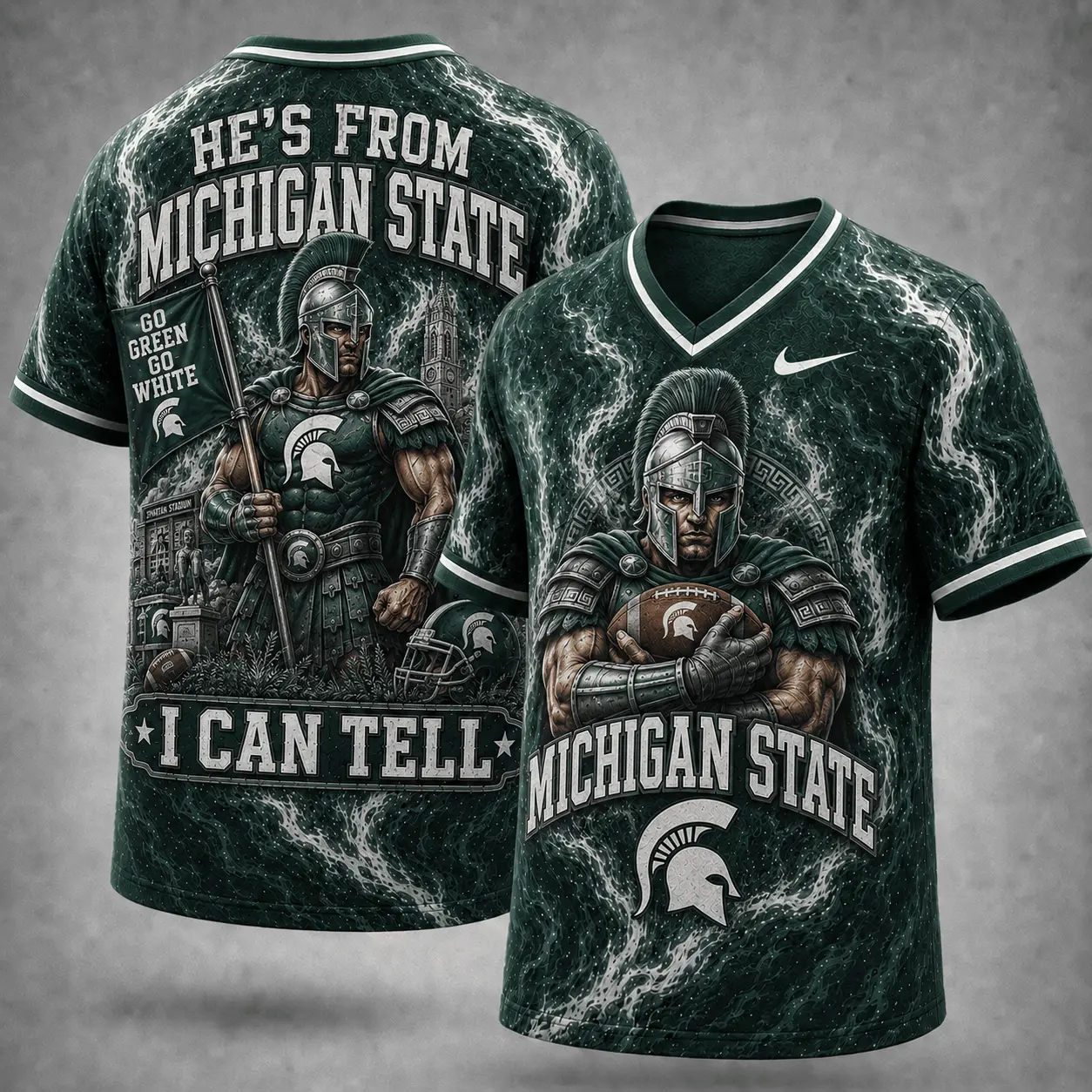 Michigan State Spartans | Premium NCAA Game Day Heritage Fan V-Neck NY