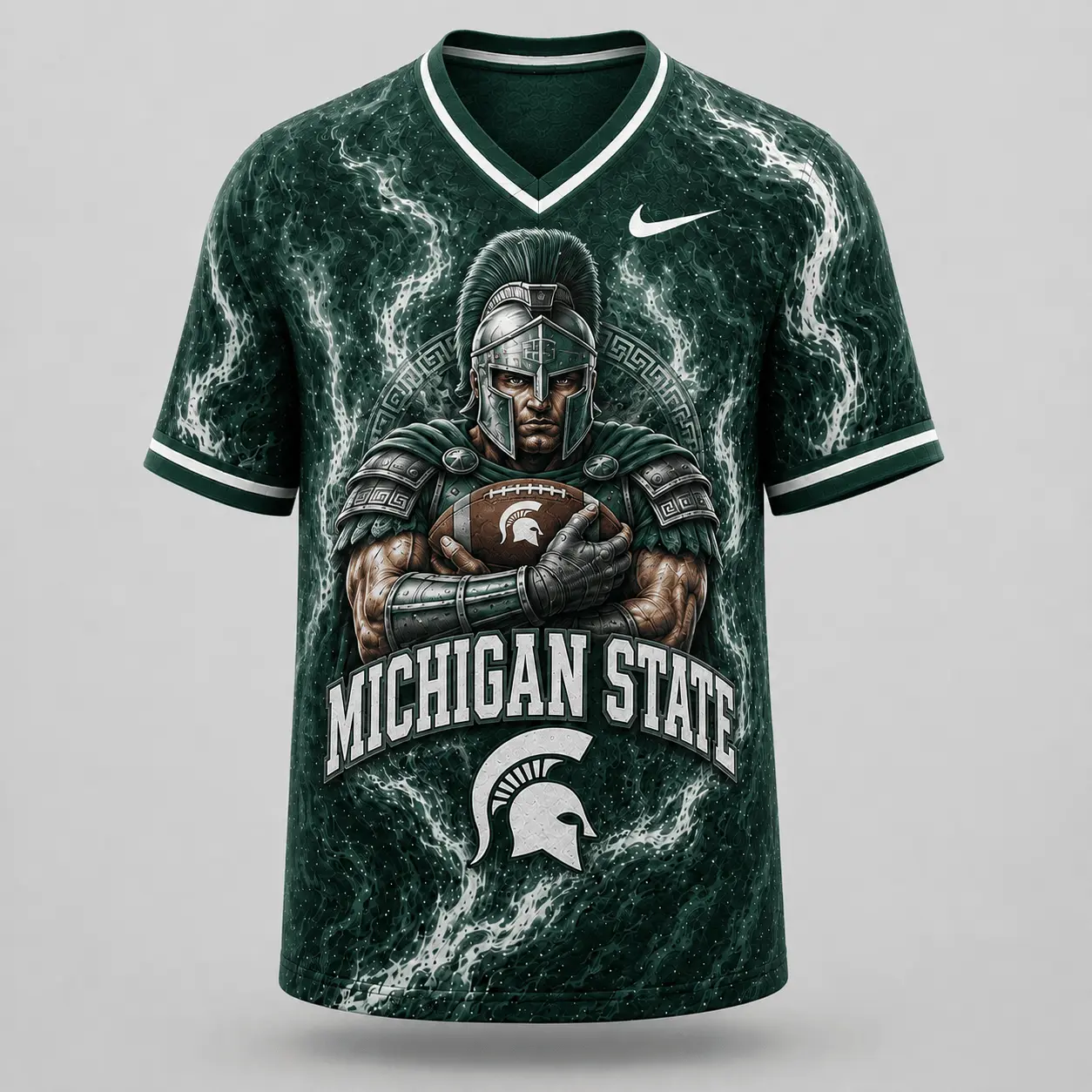 Michigan State Spartans | Premium NCAA Game Day Heritage Fan V-Neck NY - Image 2