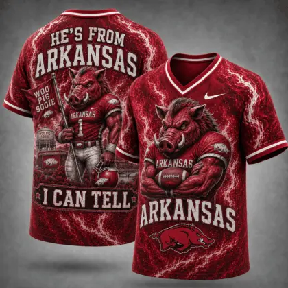 Arkansas Razorbacks | Premium NCAA Game Day Heritage Fan V-Neck NY