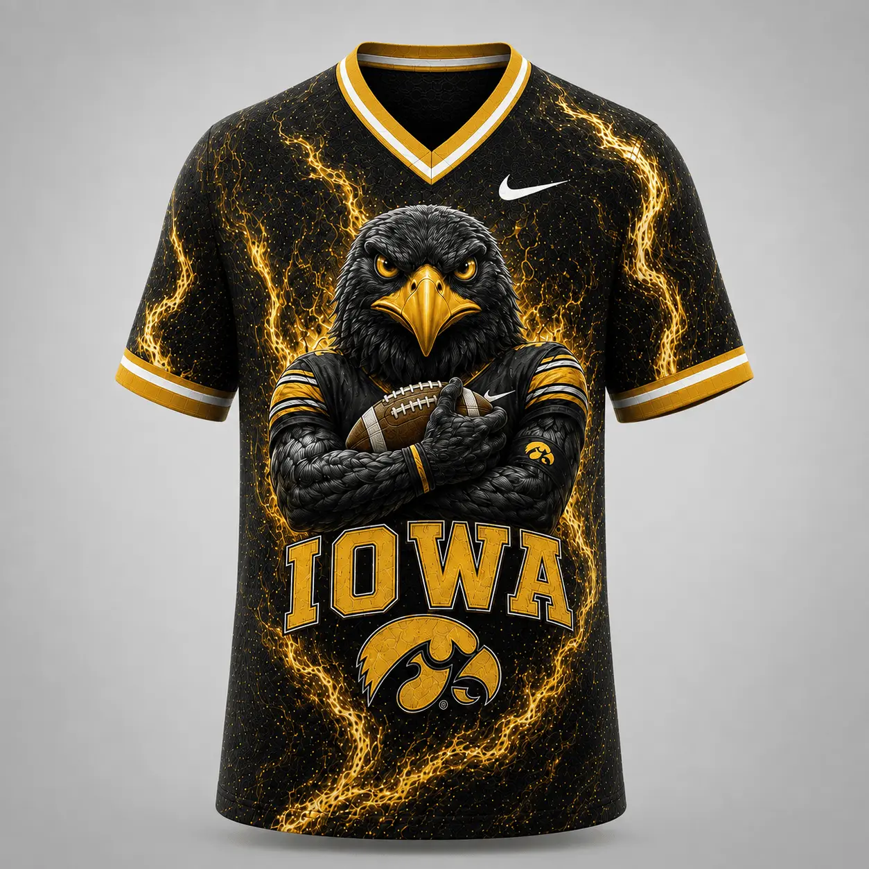Iowa Hawkeyes | Premium NCAA Game Day Heritage Fan V-Neck NY - Image 2