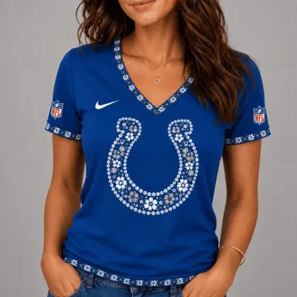Indianapolis Colts | Premium NFL Flower Logo V-Neck NY