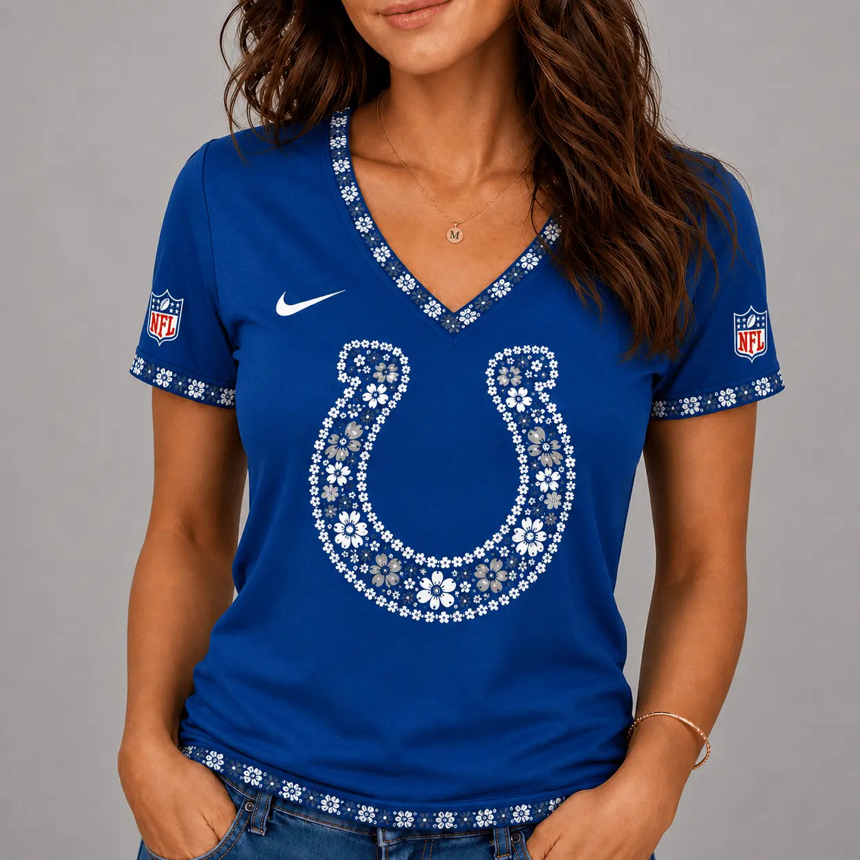 Indianapolis Colts | Premium NFL Flower Logo V-Neck NY