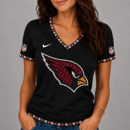 Arizona Cardinals | Premium NFL Flower Logo V-Neck NY