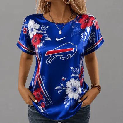Buffalo Bills | Premium NFL Floral Satin Shirt NY
