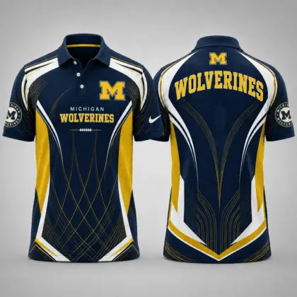 Michigan Wolverines | Premium NCAA Game Day Performance Polo NY