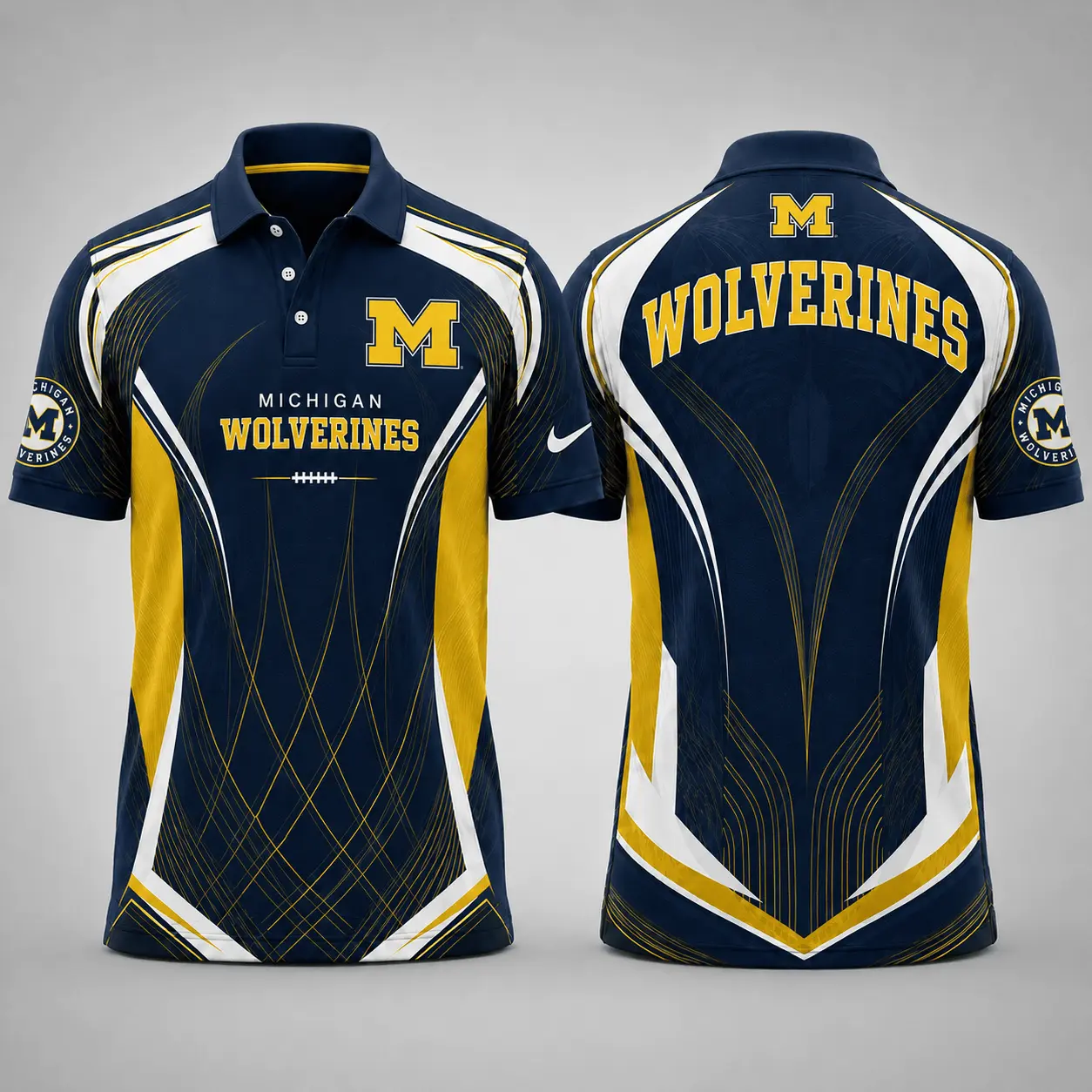 Michigan Wolverines | Premium NCAA Game Day Performance Polo NY