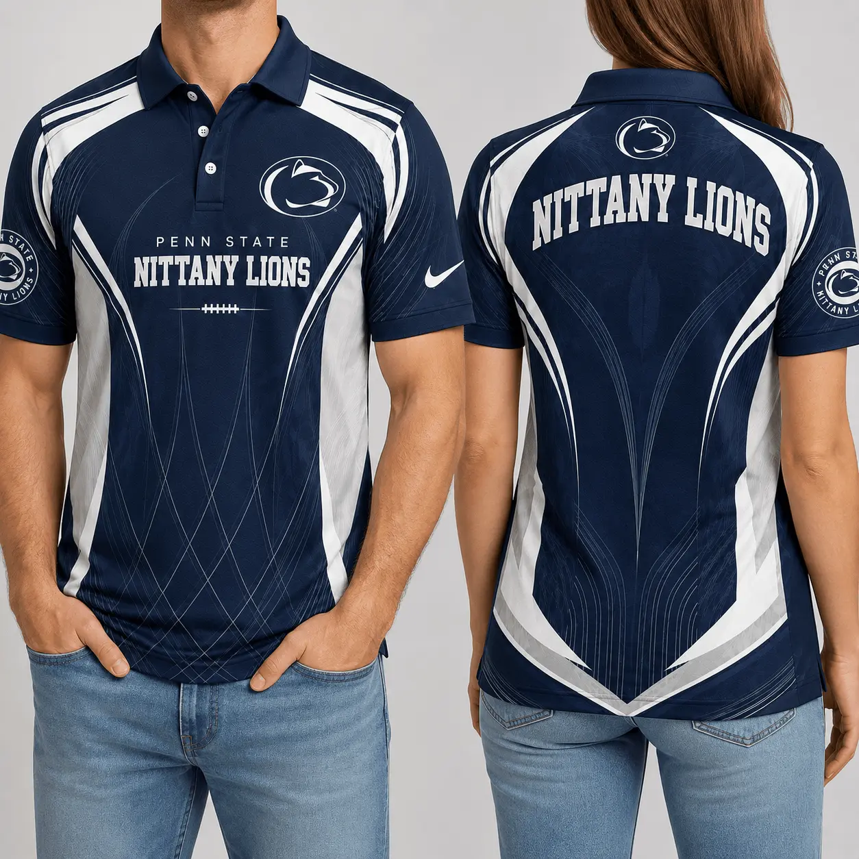 Penn State Nittany Lions | Premium NCAA Game Day Performance Polo NY - Image 2