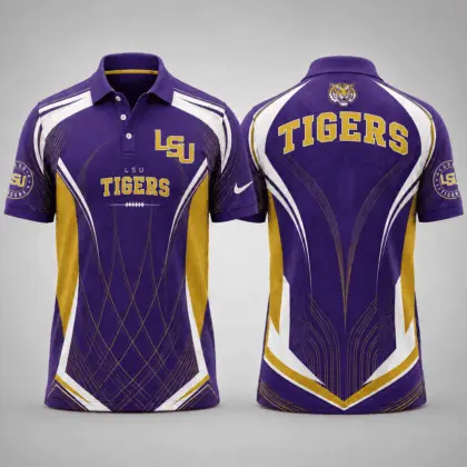 LSU Tigers | Premium NCAA Game Day Performance Polo NY