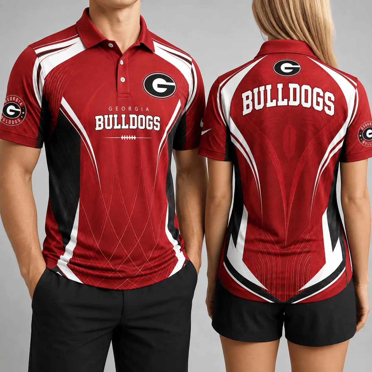 Georgia Bulldogs | Premium NCAA Game Day Performance Polo NY - Image 2