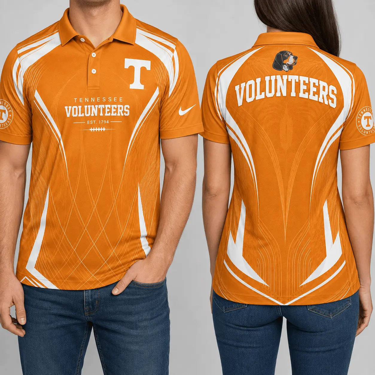 Tennessee Volunteers | Premium NCAA Game Day Performance Polo NY - Image 2