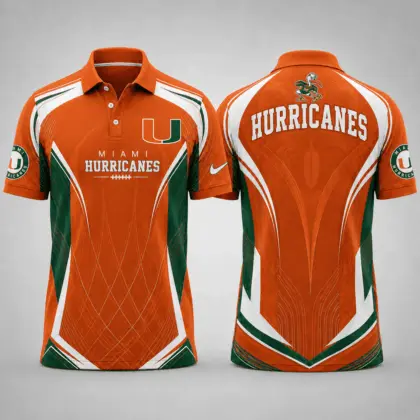 Miami Hurricanes | Premium NCAA Game Day Performance Polo NY
