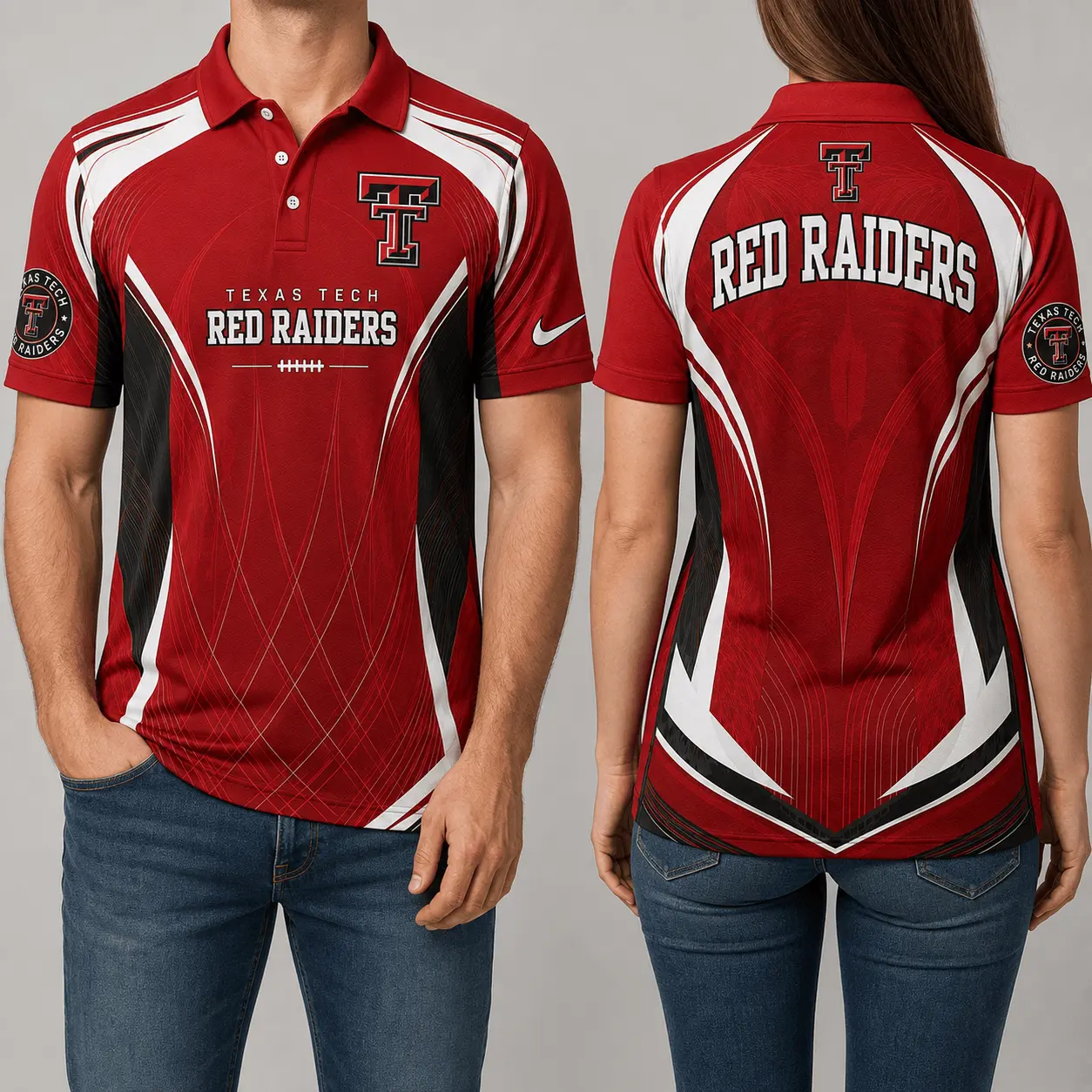 Texas Tech Red Raiders | Premium NCAA Game Day Performance Polo NY - Image 2