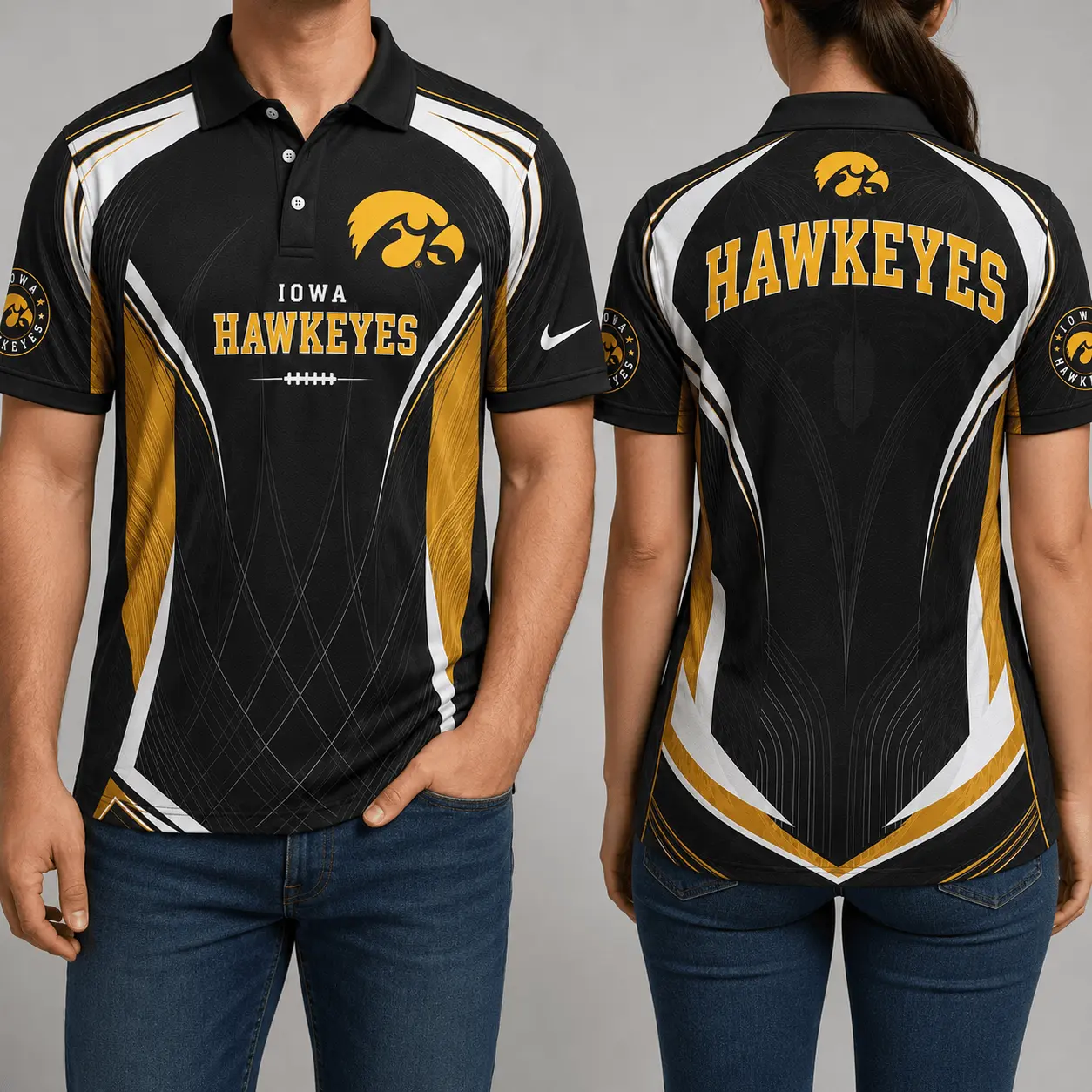 Iowa Hawkeyes | Premium NCAA Game Day Performance Polo NY - Image 2