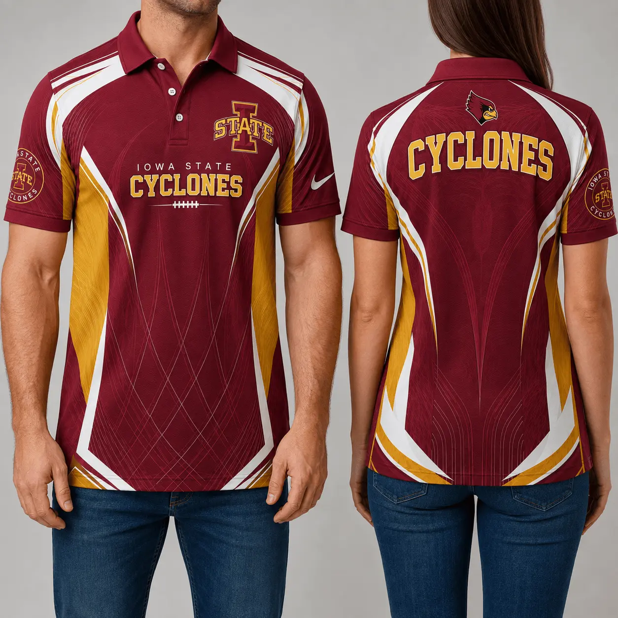 Iowa State Cyclones | Premium NCAA Game Day Performance Polo NY - Image 2