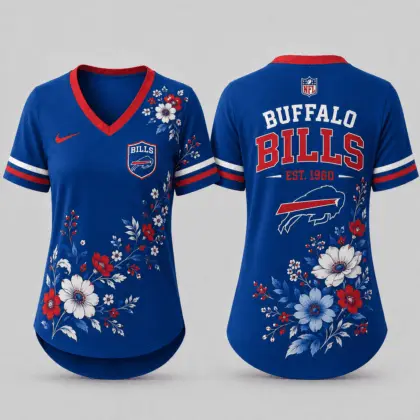 Buffalo Bills | Premium NFL Gridiron Bloom V-neck NY
