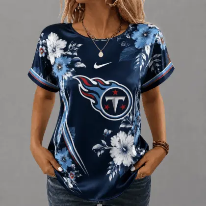 Tennessee Titans | Premium NFL Floral Satin Shirt NY