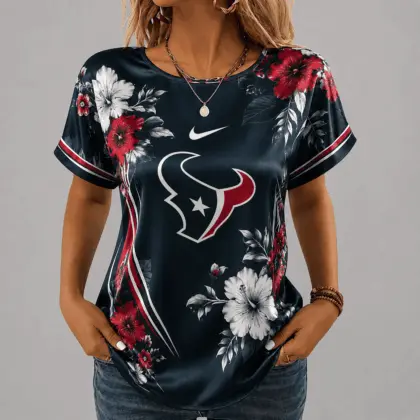 Houston Texans | Premium NFL Floral Satin Shirt NY