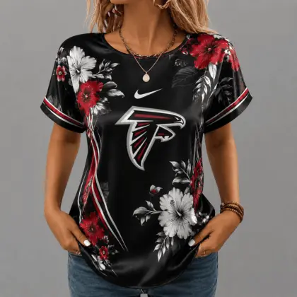 Atlanta Falcons | Premium NFL Floral Satin Shirt NY