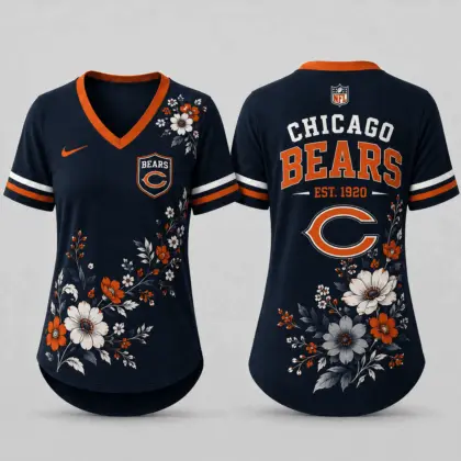 Chicago Bears | Premium NFL Gridiron Bloom V-neck NY