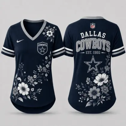 Dallas Cowboys | Premium NFL Gridiron Bloom V-neck NY