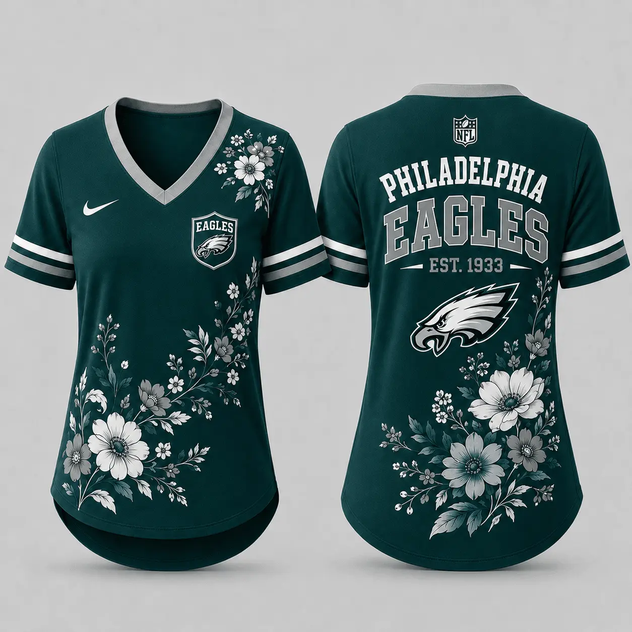 Philadelphia Eagles | Premium NFL Gridiron Bloom V-neck NY