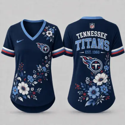 Tennessee Titans | Premium NFL Gridiron Bloom V-neck NY