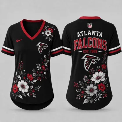 Atlanta Falcons | Premium NFL Gridiron Bloom V-neck NY