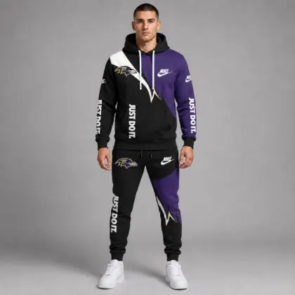 Baltimore Ravens | Premium NFL Team Colors Tracksuit Set TD