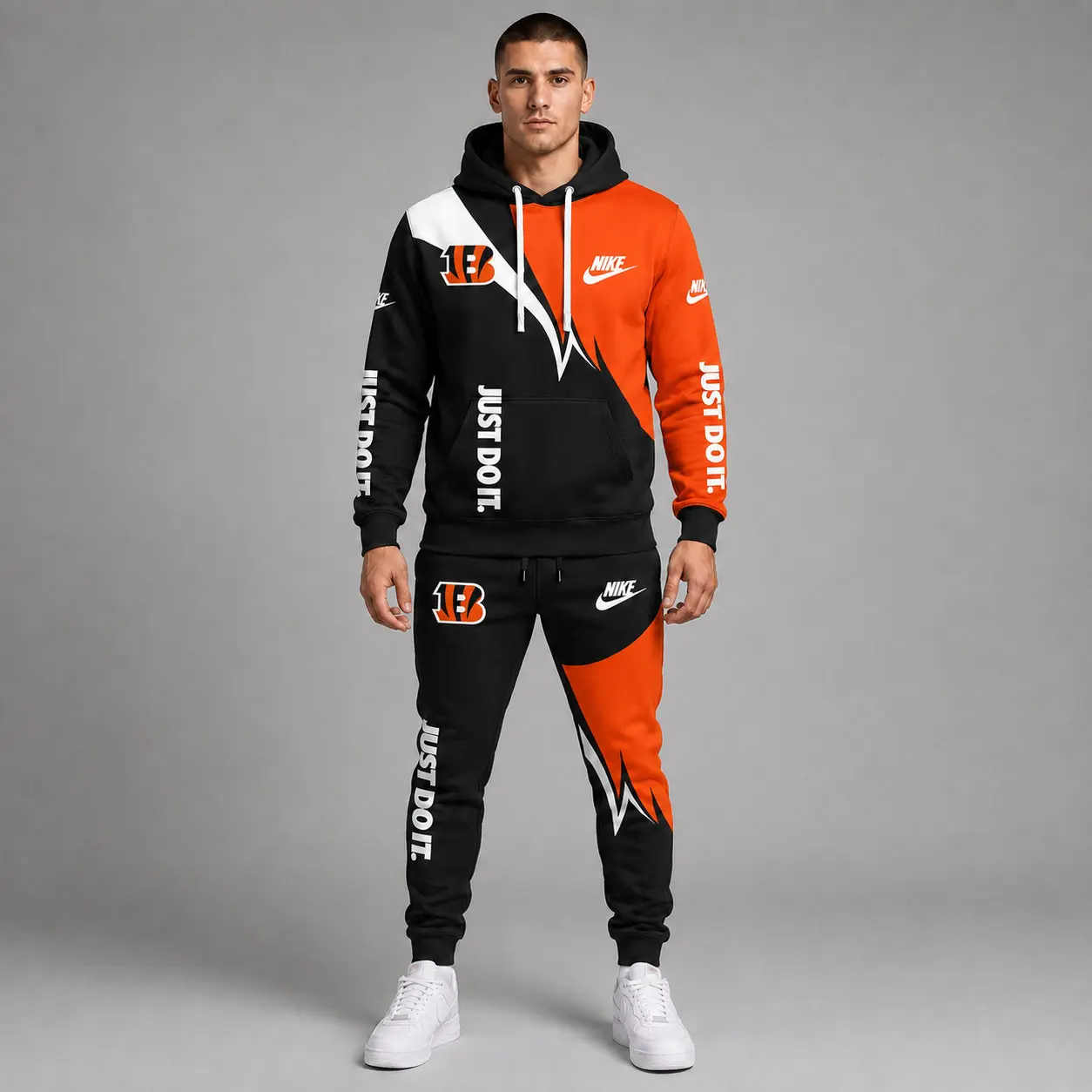 Cincinnati Bengals | Premium NFL Team Colors Tracksuit Set TD