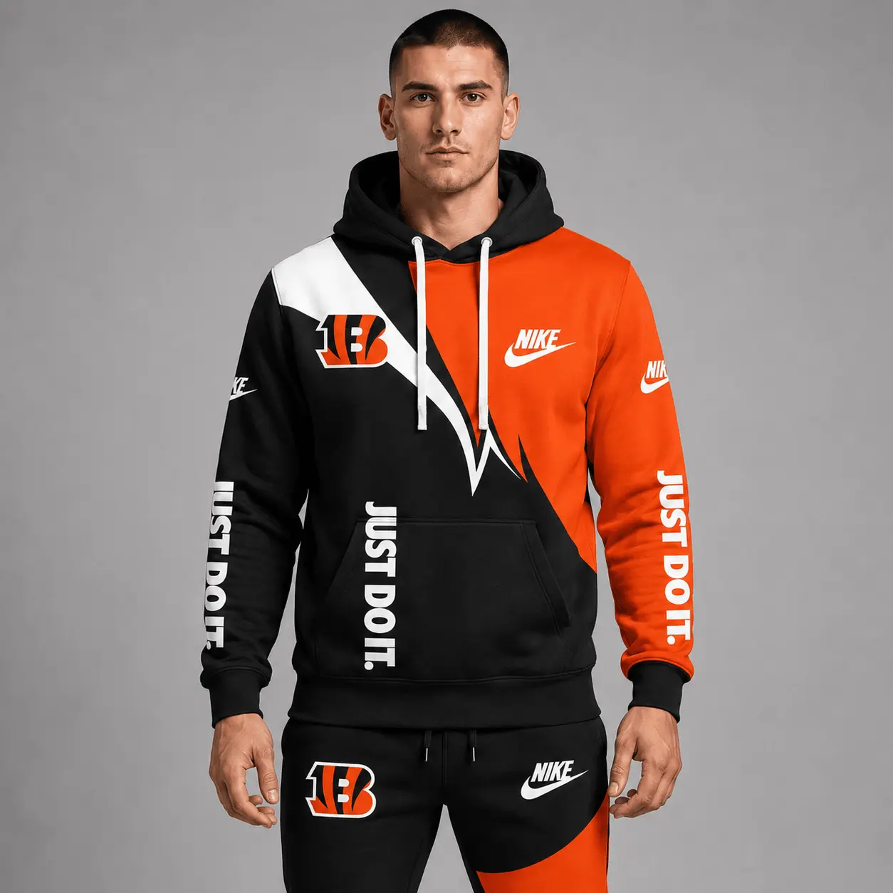 Cincinnati Bengals | Premium NFL Team Colors Tracksuit Set TD - Image 2