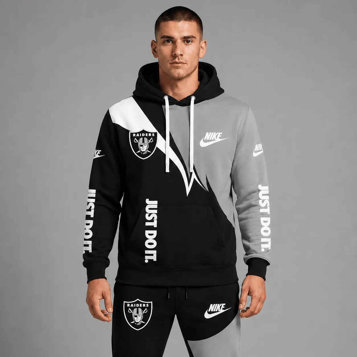 Las Vegas Raiders | Premium NFL Team Colors Tracksuit Set TD - Image 2