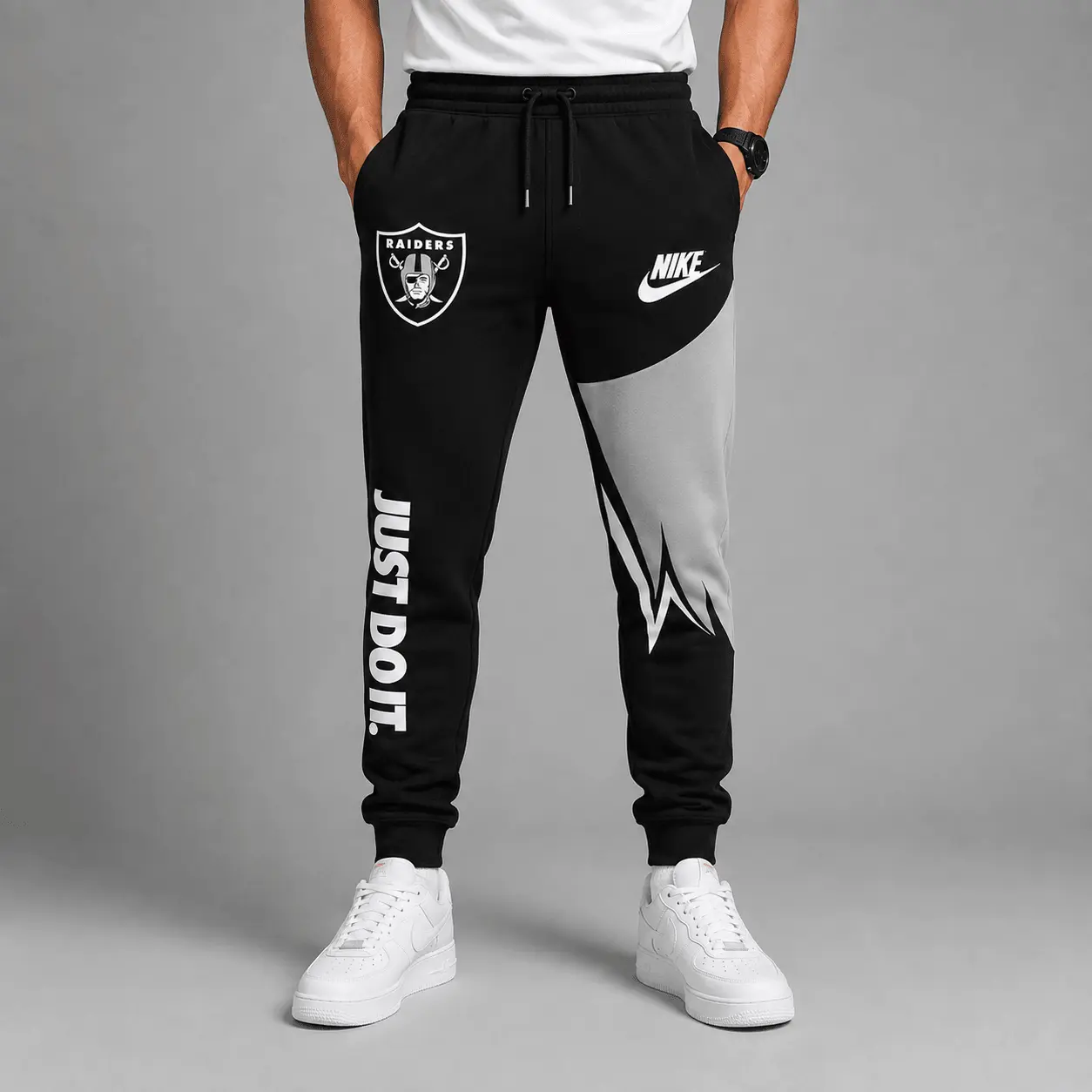 Las Vegas Raiders | Premium NFL Team Colors Tracksuit Set TD - Image 3
