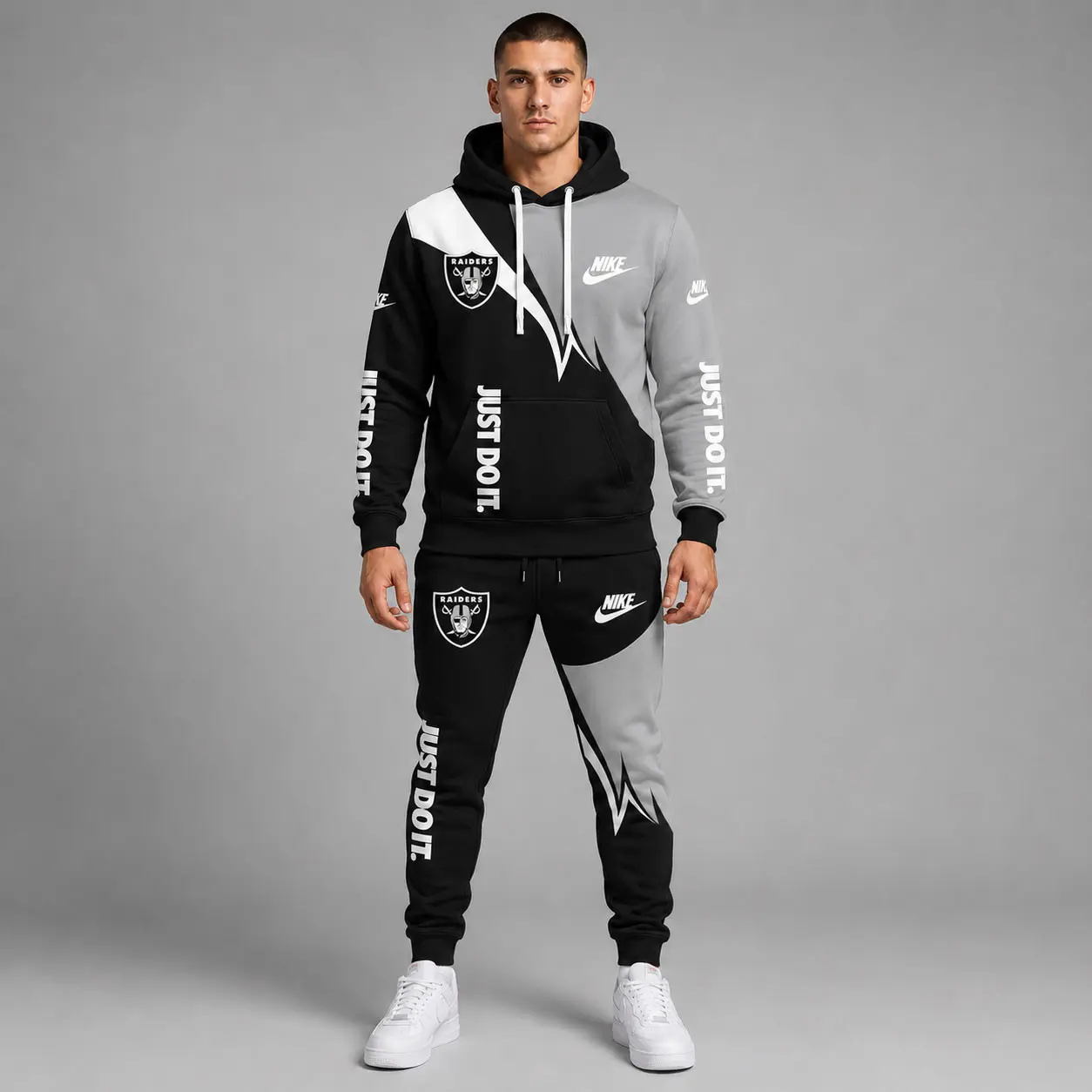 Las Vegas Raiders | Premium NFL Team Colors Tracksuit Set TD