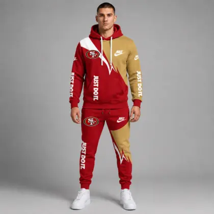 San Francisco 49ers | Premium NFL Team Colors Tracksuit Set TD