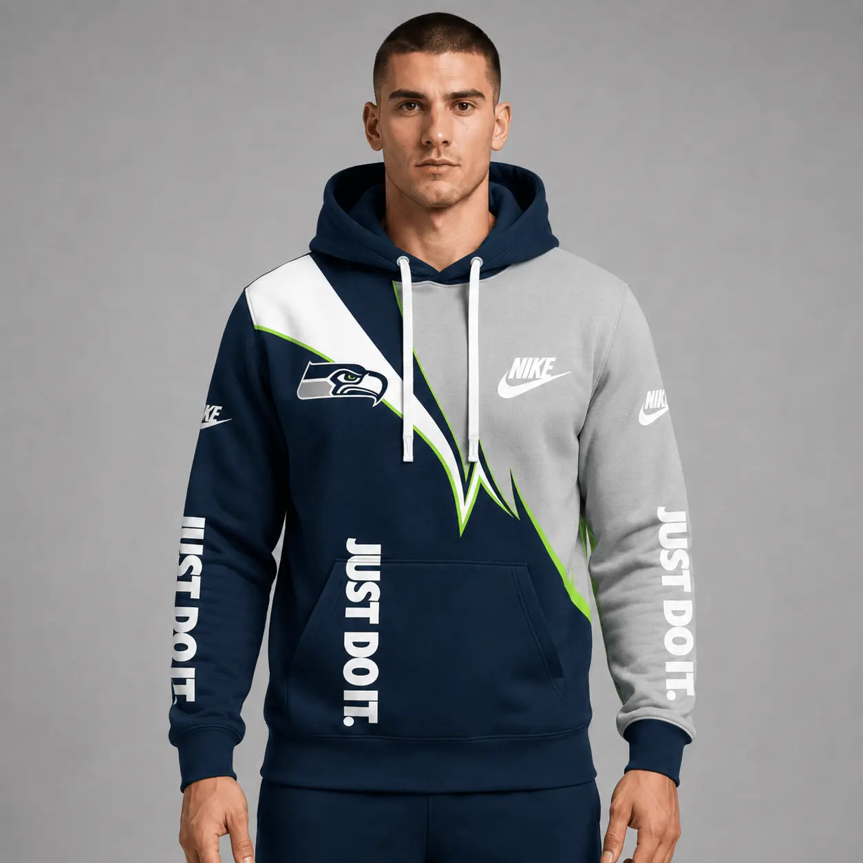 Seattle Seahawks | Premium NFL Team Colors Tracksuit Set TD - Image 2
