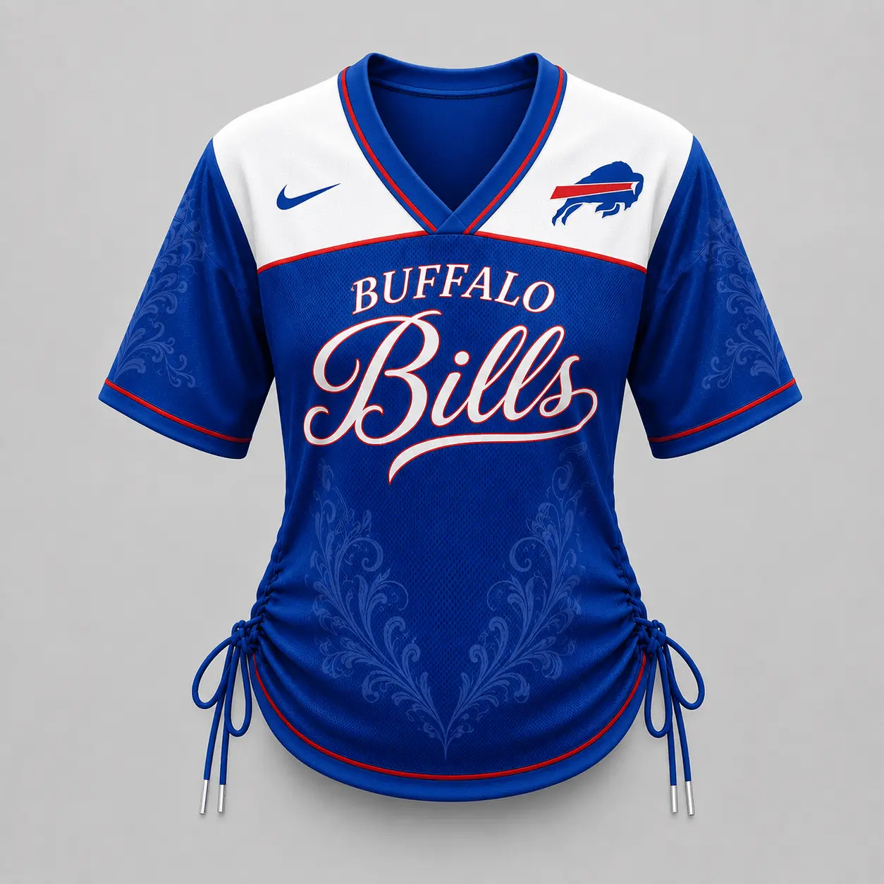 Buffalo Bills | Premium NFL This Girl Loves Game Day Women Lace-Up Jersey TD - Image 2