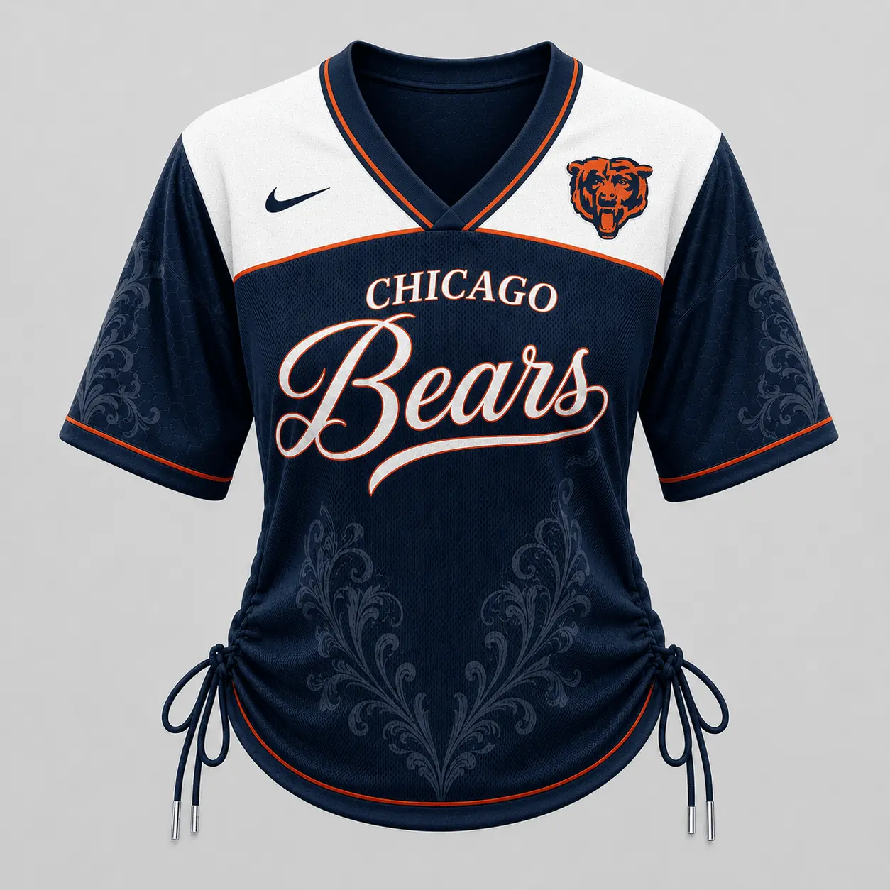 Chicago Bears | Premium NFL This Girl Loves Game Day Women Lace-Up Jersey TD - Image 2