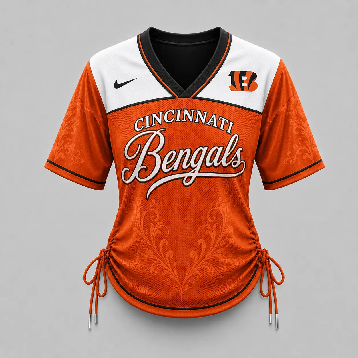 Cincinnati Bengals | Premium NFL This Girl Loves Game Day Women Lace-Up Jersey TD - Image 2