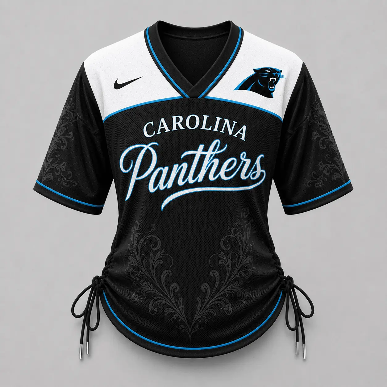 Carolina Panthers | Premium NFL This Girl Loves Game Day Women Lace-Up Jersey TD - Image 2