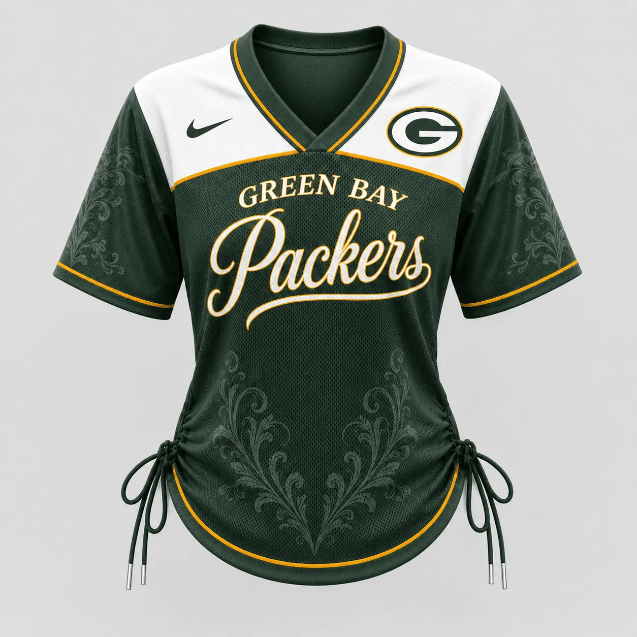 Green Bay Packers | Premium NFL This Girl Loves Game Day Women Lace-Up Jersey TD - Image 2