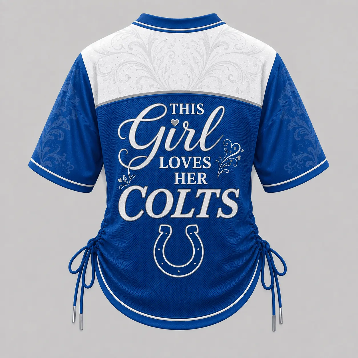 Indianapolis Colts | Premium NFL This Girl Loves Game Day Women Lace-Up Jersey TD - Image 3