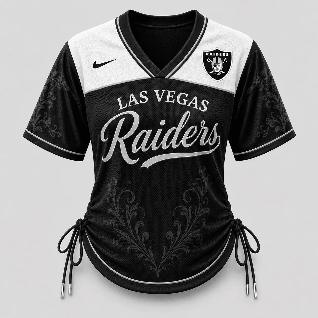 Las Vegas Raiders | Premium NFL This Girl Loves Game Day Women Lace-Up Jersey TD - Image 2