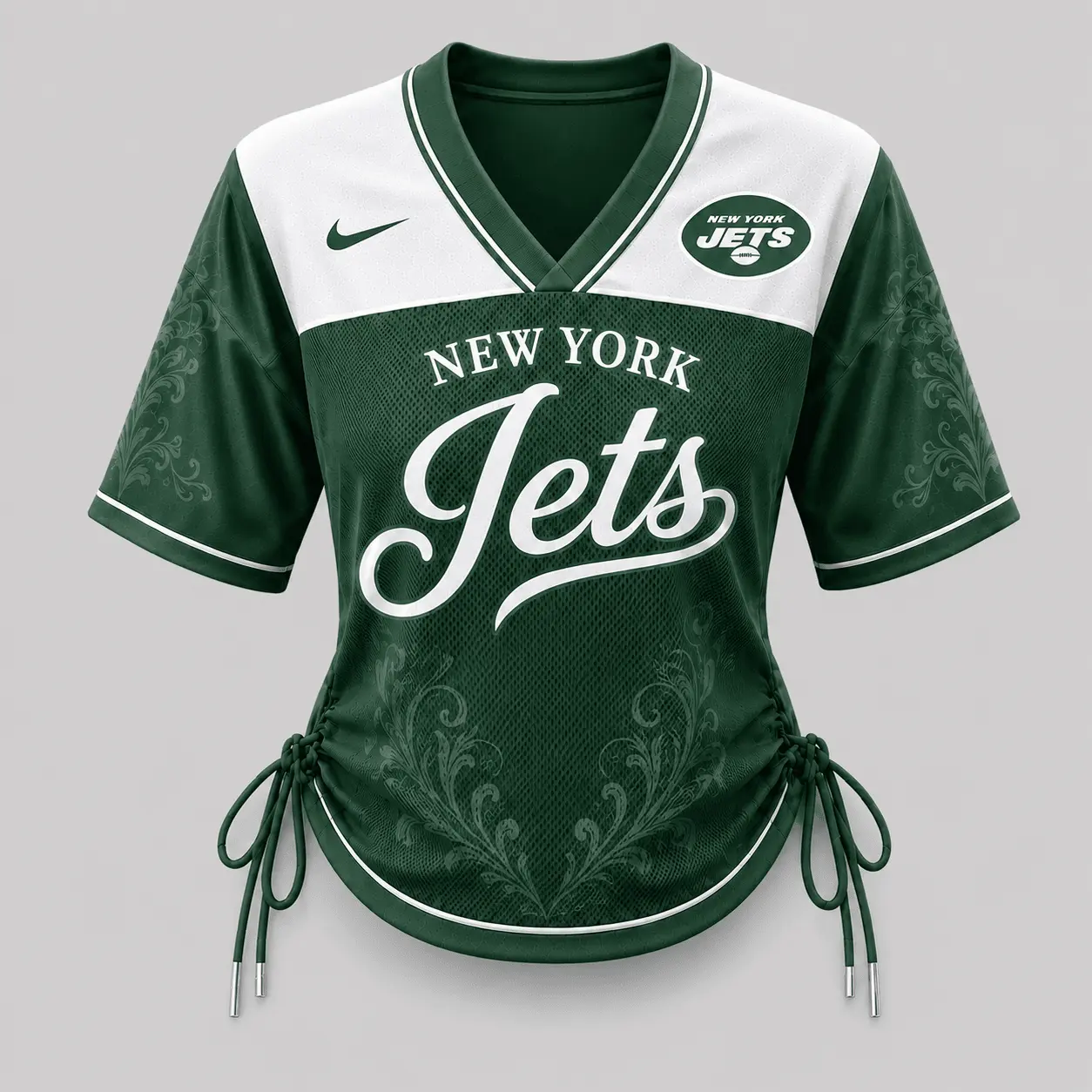 New York Jets | Premium NFL This Girl Loves Game Day Women Lace-Up Jersey TD - Image 2