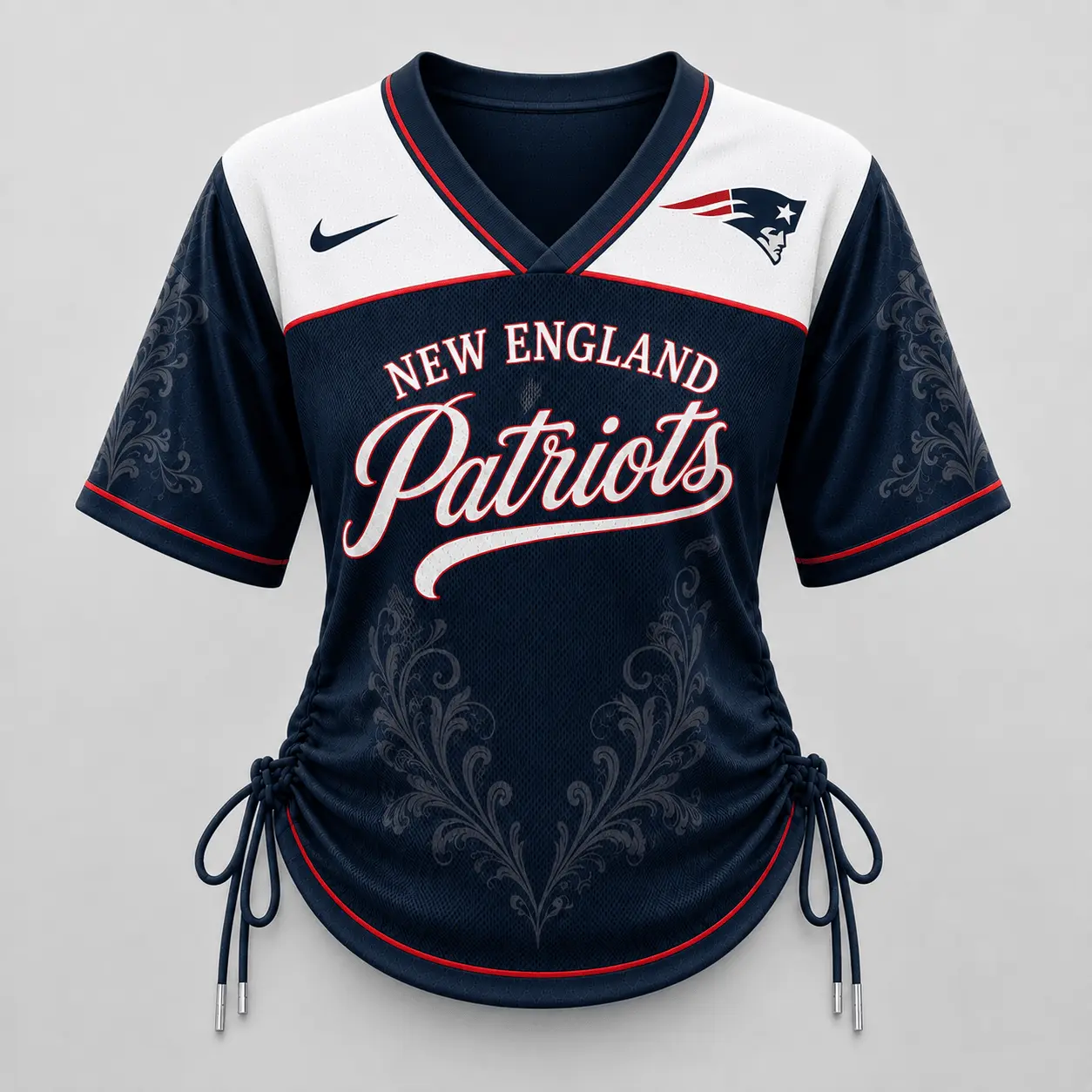 New England Patriots | Premium NFL This Girl Loves Game Day Women Lace-Up Jersey TD - Image 2