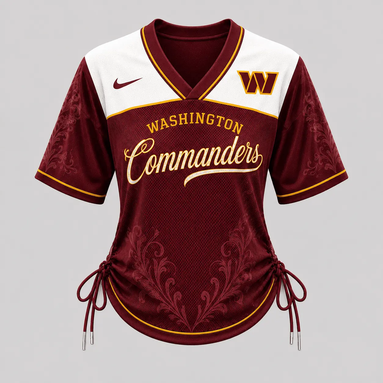 Washington Commanders | Premium NFL This Girl Loves Game Day Women Lace-Up Jersey TD - Image 2