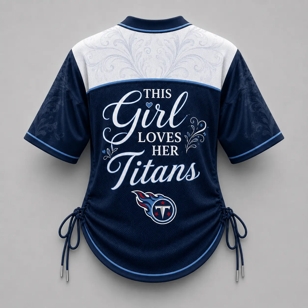 Tennessee Titans | Premium NFL This Girl Loves Game Day Women Lace-Up Jersey TD - Image 3