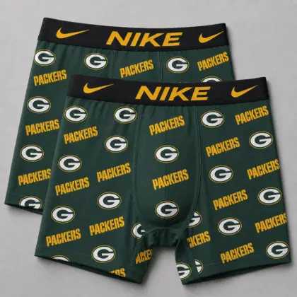 Green Bay Packers | Premium NFL Football Fan Team Men'S Boxers TD