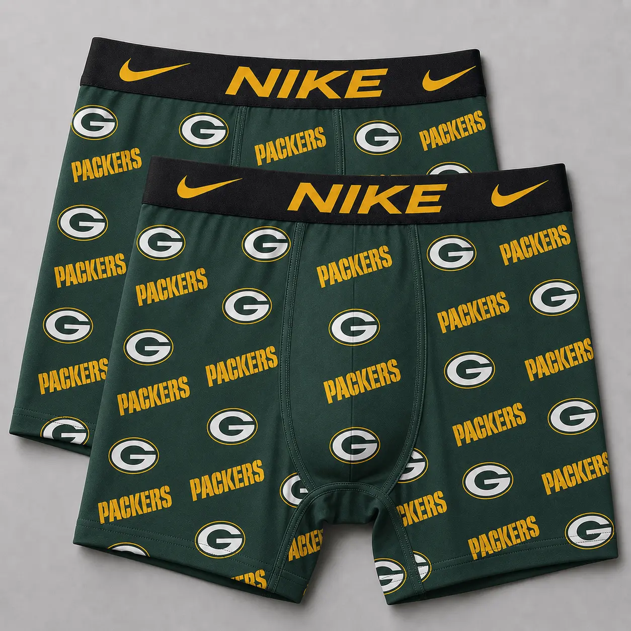 Green Bay Packers | Premium NFL Football Fan Team Men'S Boxers TD