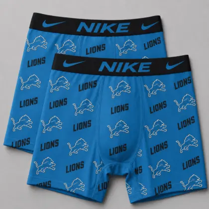 Detroit Lions | Premium NFL Football Fan Team Men'S Boxers TD